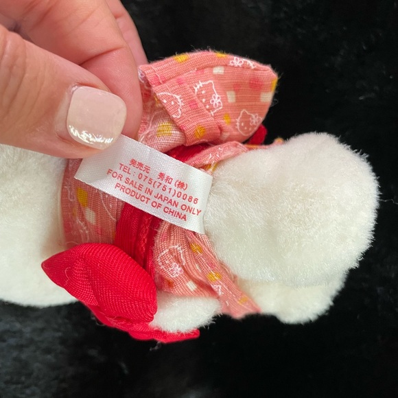 Rare Hello Kitty Japanese Pink Kimono Standing Plush Doll Sanrio 2002 - Picture 6 of 7